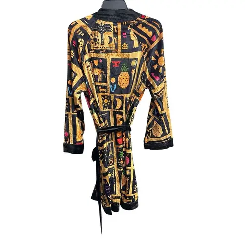 Farm Rio Tropical Velour Robe Kimono W/Beaded Belt Size Small New w/tag $295