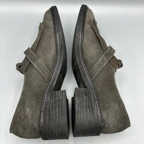 Sixty Seven Suede Kiltie Gray Women’s Shoes Slip On Fringe Made in Spain Size 38