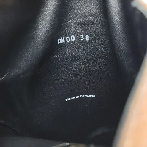 Pierre Hardy Brown Leather Knee High Pull On Tall Wedge Platform Boots Size 38