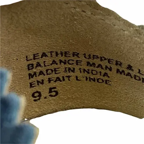 Seychelles Blue Leather Cutout Slip-On Sneakers Size 9.5 Laser Cut Loafer Shoe