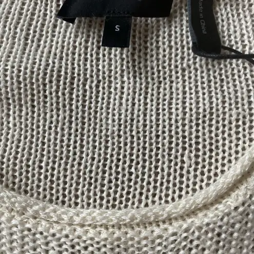 Theory Neo Harbor Chain Sweater Small in Bone