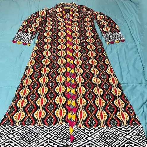 NWT Pakistani designer rang ja. Size small. Stunning long open gown style. Black