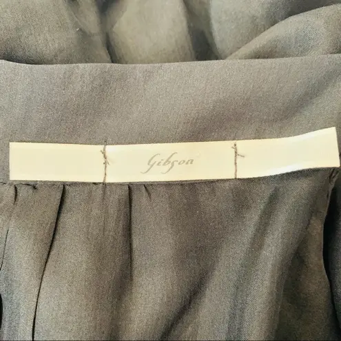 Gibson 100% Silk Ruffle Sleeveless Blouse Top Size S