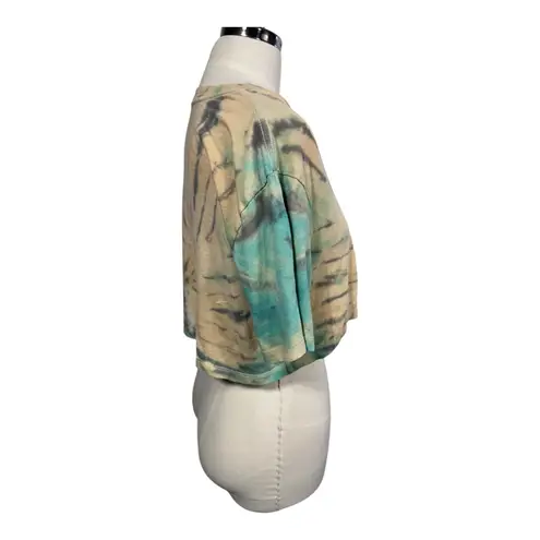 Full Tilt Zumiez Full‎ Tilt Blue Tie Dye Celestial Moon Phase Cropped T-Shirt Size Medium