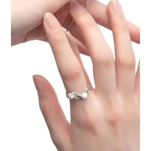 Boutique Three Stone Opal Ring | 925 Sterling Silver