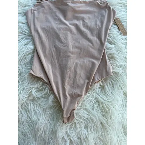 SKIMS Fits Everybody Square Neck Bodysuit Mica Size Medium
