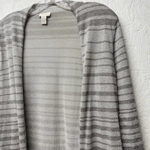 Chico's Chico’s Silver gray Long Sleeved Cardigan Duster 2 / medium