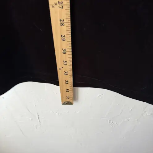 White Stag Skirt Vintage 90s Small Black Velvet Maxi Pull On Stretch Witchy Vamp