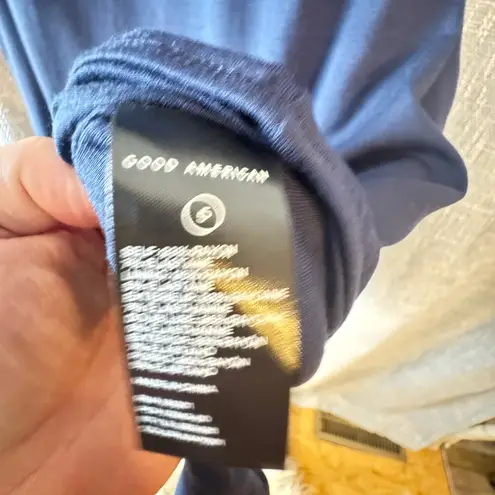 Good American  Mock Neck Power Body Suit Thong. NAVY BLUE Color. Size 5/2XL NWOT