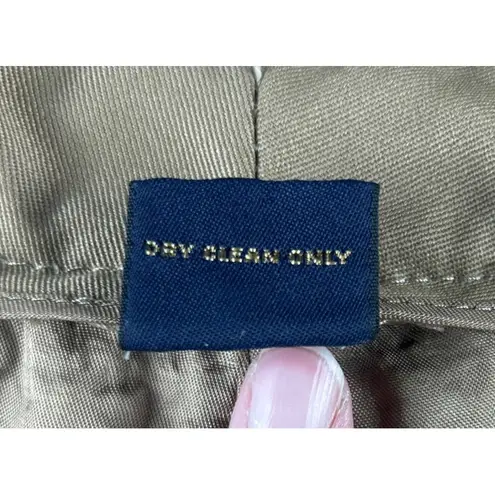 Women's 100% Wool Wide Leg Pant Size 12 Tan Satin