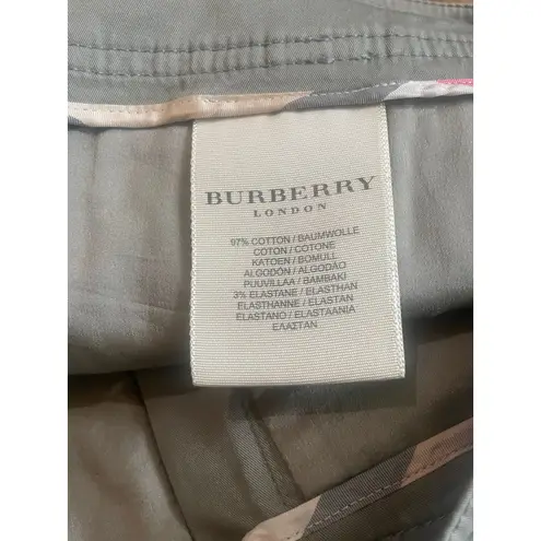 BURBERRY London Olive Khaki Pencil Skirt US Size 6 UK 8 CASUAL PREPPY