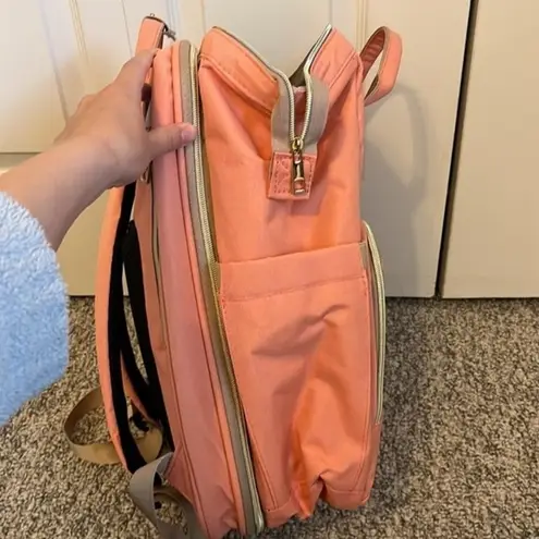 HOTBEST Coral Pink Diaper Bag Backpack NWOT