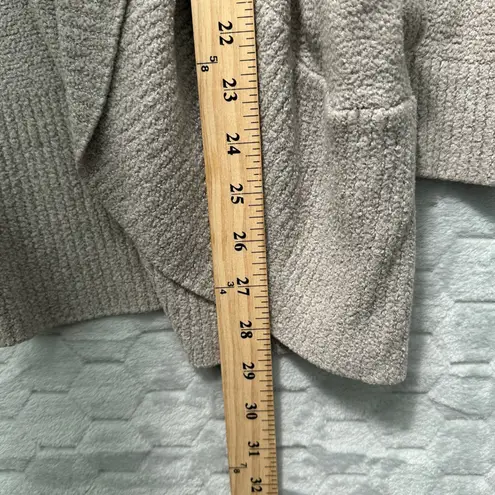 Barefoot Dreams Women Cardigan M CozyChic Lite Beige Open Front Minimalist Soft