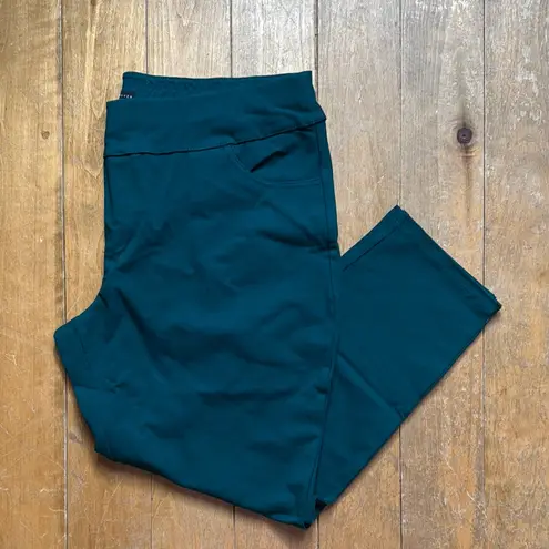 Susan Graver Weekend Regular Premium Stretch Ankle Leggings Rich Mallard XL P