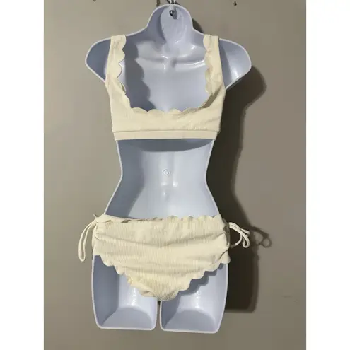Marysia Palm Springs Top Sz S & Spring Tie Bottom Sz M Bikini Set Coconut NWOT White Size M