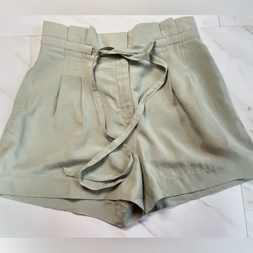 Club Monaco Anreannah Paperbag Waist Linen lyocell blend adjustable tie waist 6