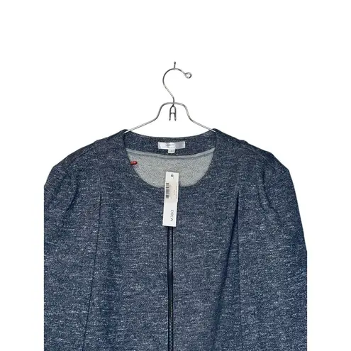 Drew Women's Blazer Jacket Indigo Zipper Cape Full Zip Open Sleeve Small NWT