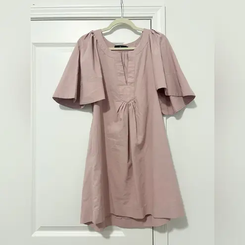 Tuckernuck Pomander Place Lilac Finley Flutter Sleeve Dress Pink Size XS
