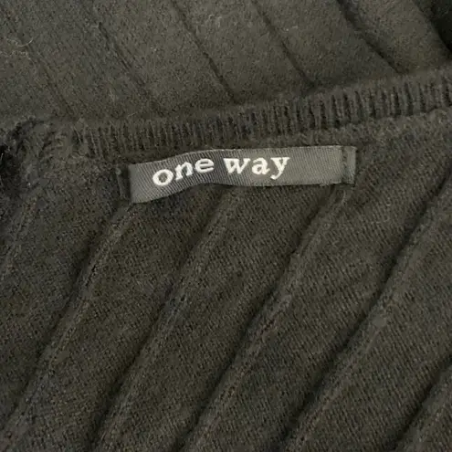 One Way Japanese Ribbed Knit Pullover Sweater 18PE