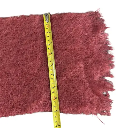 Vintage Burnt Orange Color Bloomingdale's Mohair & Wool Scarf Made in Scotland