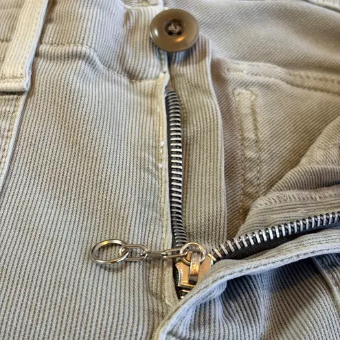 THE GREAT Skinny Pants Corduroy 26 Sage Stretch Carpenter High Rise Womens USA Green