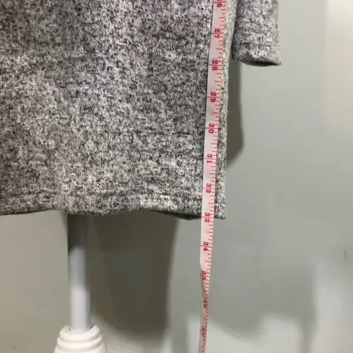 Antistar NWT Soft V Neck Gray Sweater Dress New Ling Sleeve Fall Winter