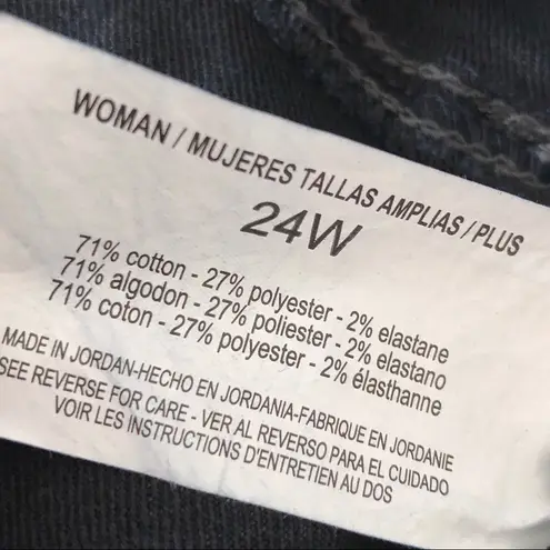 Bandolino Mandie Bootcut Laurel Blue Jeans Luxe 360 flex Denim Plus Size 24W NWT