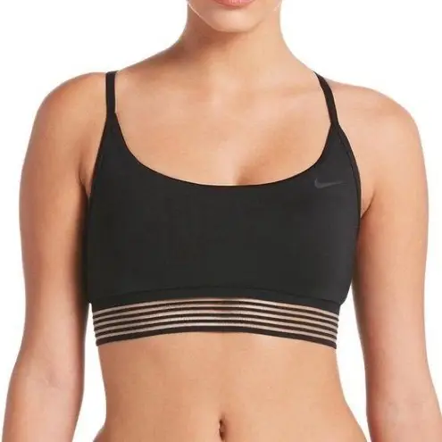 Nike  Women Cross-Back Swim Top Size XS black on black bikini top