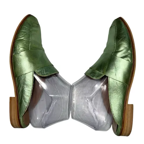 Free People  Mule Size 36 US 6 At Ease Loafer Slip On‎ Shoes Green Made In Spain