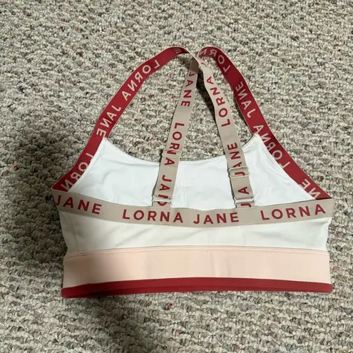 Lorna Jane Power Play Padded Logo Strappy Sport Bra- Size Small