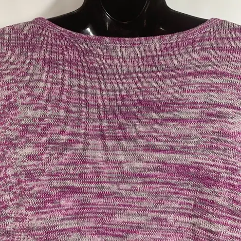 New Directions Woman Weekend V Neck Sweater Pink Size 2X