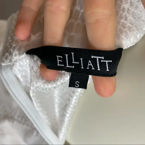 Elliatt Snakeskin White Dress Mini Off The Shoulders Cut-Out Short Animal Print