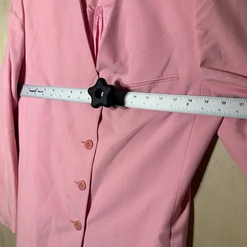 Ellen Tracy Linda Allard Pink Blazer Tailored Suit Jacket Women’s Size 8