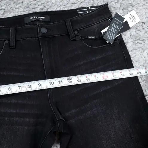 Liverpool Non-Skinny Skinny Jeans Size 10 30 Petite High Rise Black Slim