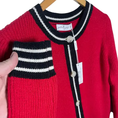 Petal and Pup NWT Women’s Yorkshire Red Contrast Hem Cardigan medium