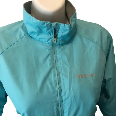 Marmot Lightweight Lined Running Jacket Vented Full Zip Sz. M Blue Outdoors