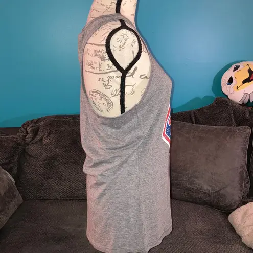 NWT MLB Genuine Merchandise Distressed Phillies Tank Top, XL Gray