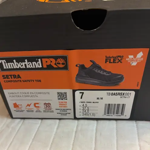 Timberland Pro Setra Composite Safety Toe black NIB Size 7