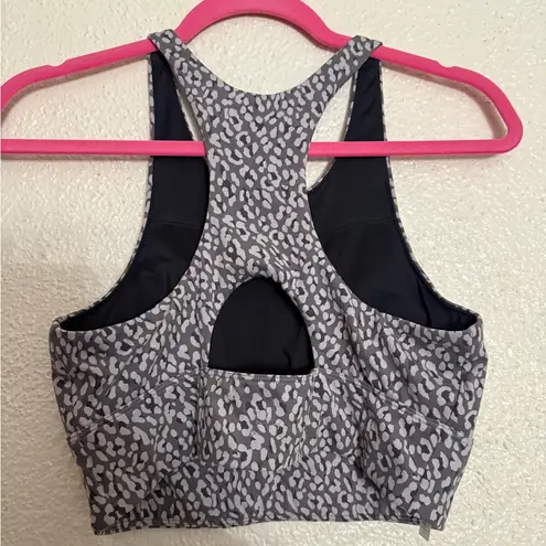 Varley Let's Move Harris Sports Bra grey & black size Large