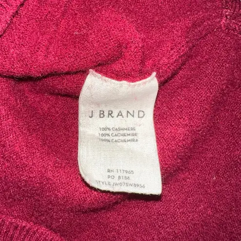 J Brand  Cashmere Crewneck Hi-Low Burgundy Sweater XS