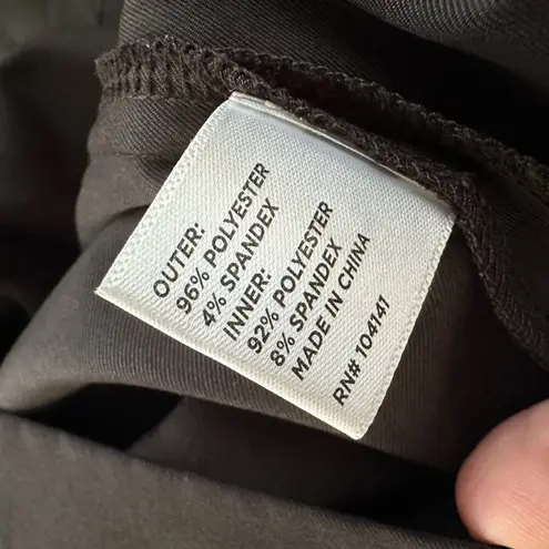 Lady Hagen Black Gold Skort Skirt Size 6 Glam Preppy Tennis Golf Vacation