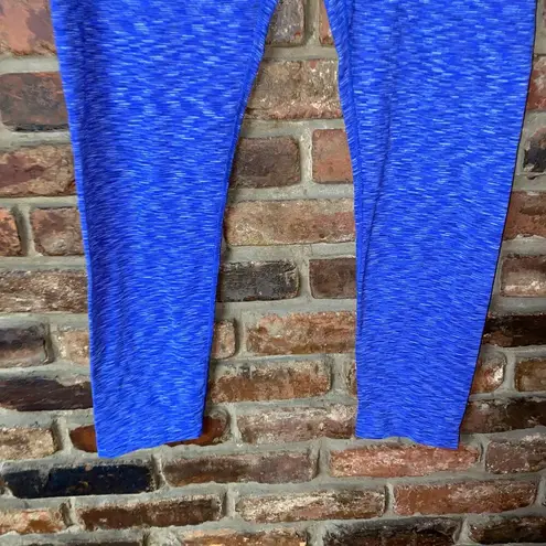Tuff Athletics  Blue Static Cropped Ankle Leggings Women's Size XL