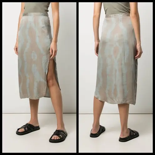đź’•JOHN ELLIOTTđź’• Slip Skirt Midi Slim Fit ~ Thyme x Cement 0 XS NWT *FLAWED*