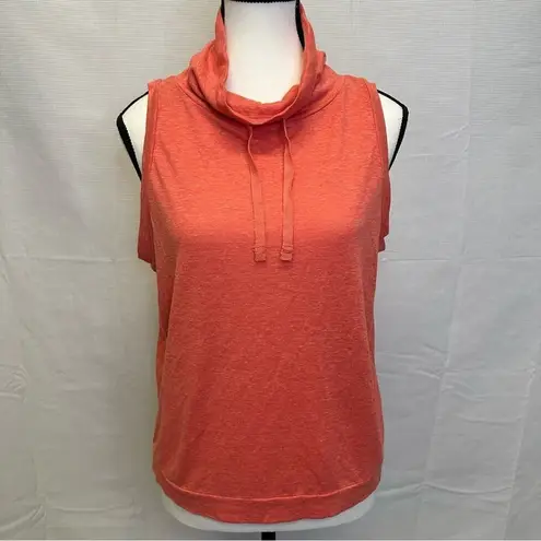 prAna  Women’s Sleeveless Hoodie in Vibrant Coral, Size XS