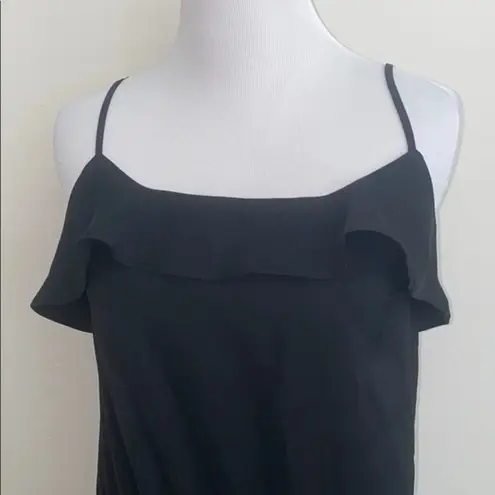 Mossimo women’s ruffle sleeveless small black jumpsuit