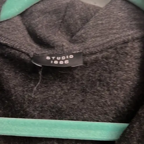 Studio 1940 3X- - NEW Studio 1886 Grey Cowel Neck Sweater Dress with pockets