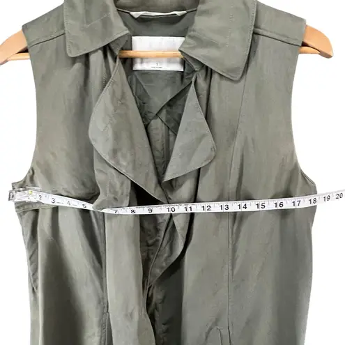 Babaton Aritzia Vest Womens S Sleeveless Trench Duster Long Open Front Layering