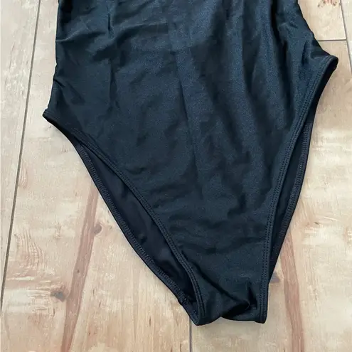 Dixperfect 80s/90s Inspired High Cut Low Back One Piece bathing suit women’s Med