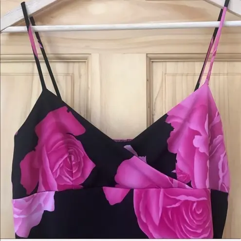 Vintage Rocket Candy Floral spaghetti Strap Dress size medium Pink
