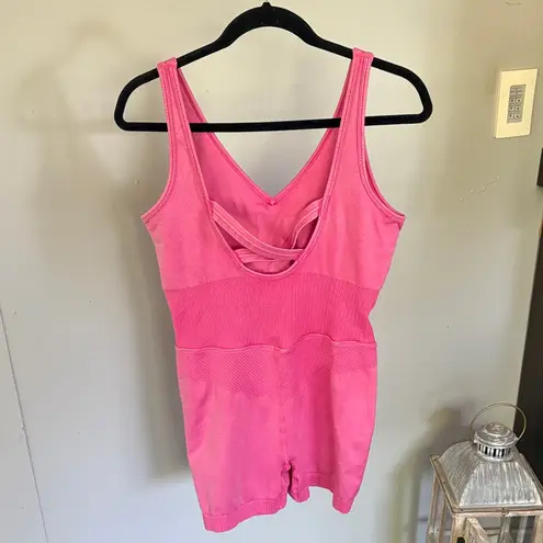 JoyLab Washed Pink Athletic Romper